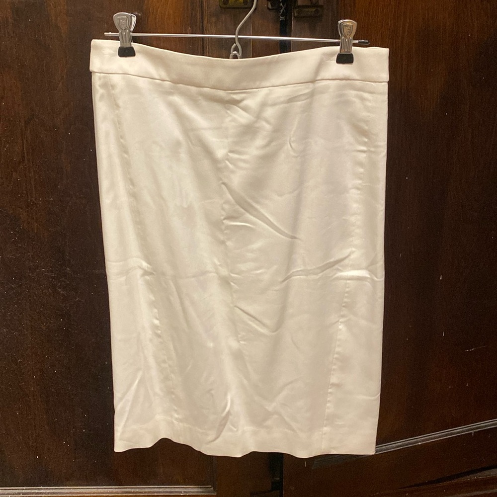 Loft White Pencil Skirt